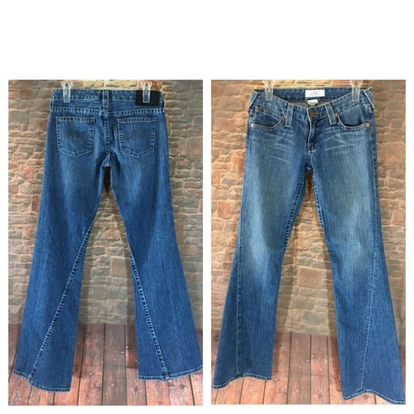 A/X Armani Exchange flare leg denim Jean size 4r - Picture 6 of 8